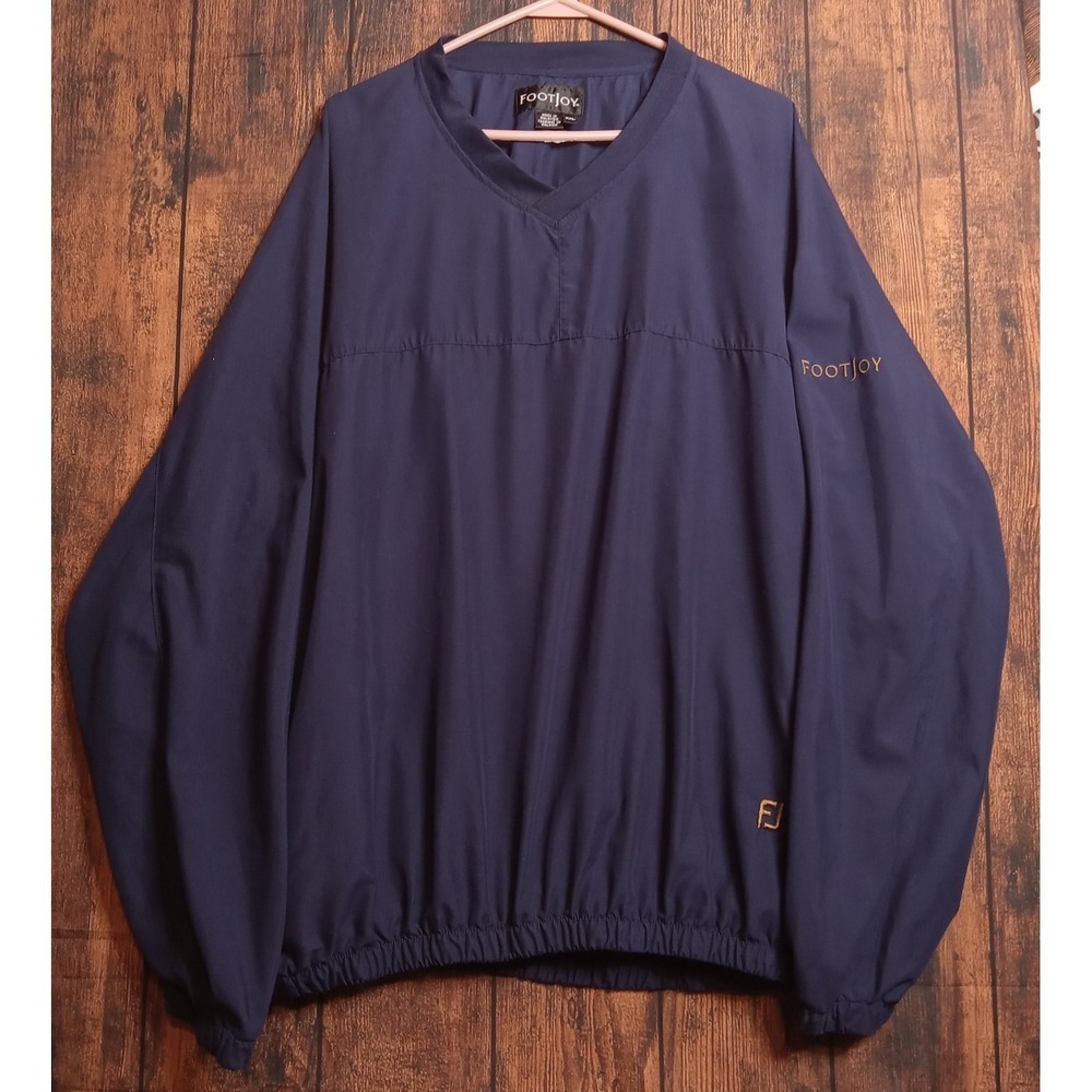 Footjoy Long Sleeve‎ Lightweight Pullover Windbreaker Men's XXL Blue
